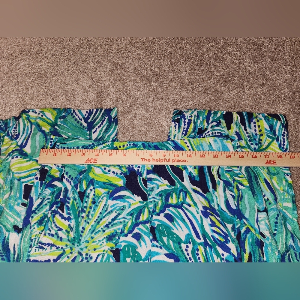 Lilly Pulitzer's Islamorada Beach Palazzo Pants size‎ small, blue, green & white - Picture 9 of 12